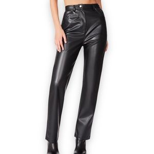 Steve Madden black leather pants